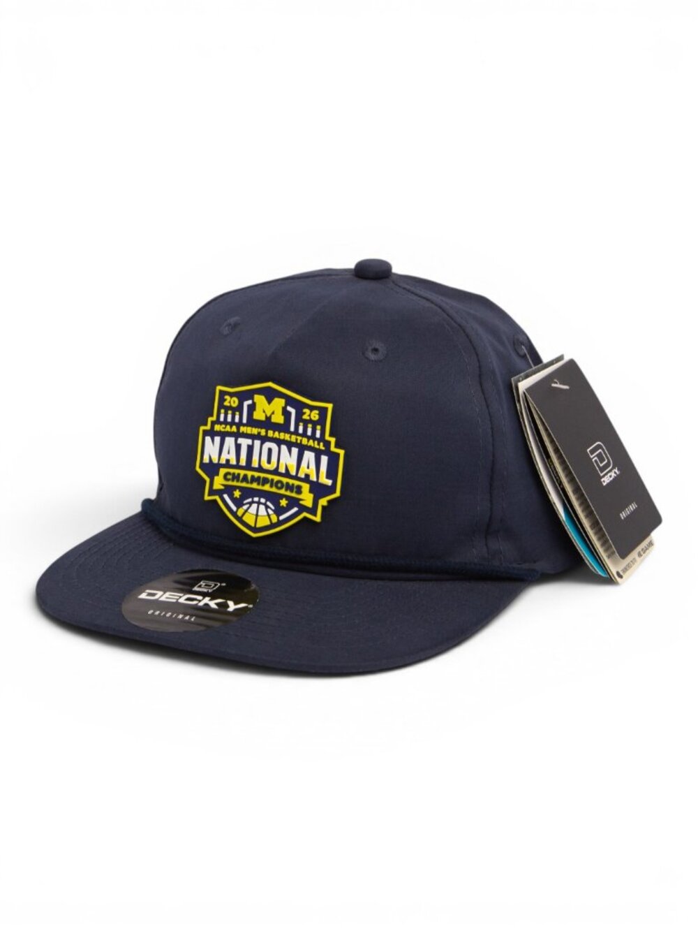 Michigan Wolverines 2026 Basketball National Champions Rope Hat- Navy